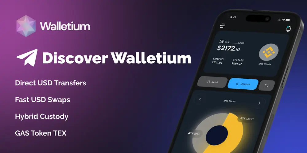 Walletium Wallet: Ein neuer Standard in der vereinten Finanzwelt mit eigenem Gas-Token