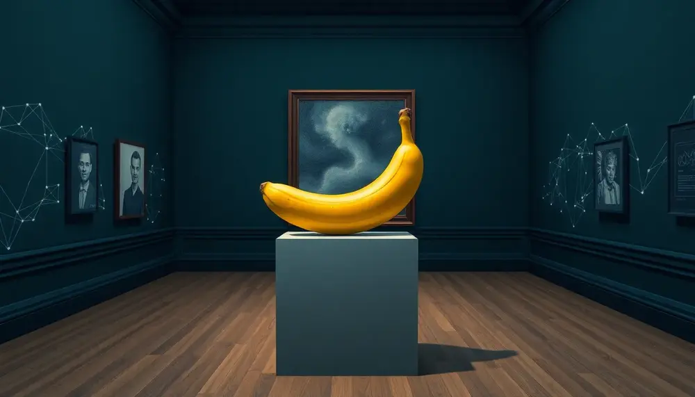 Banane für Millionen: Cattelan-Werk und Blockchain-Übernahme revolutionieren Kunstmarkt!