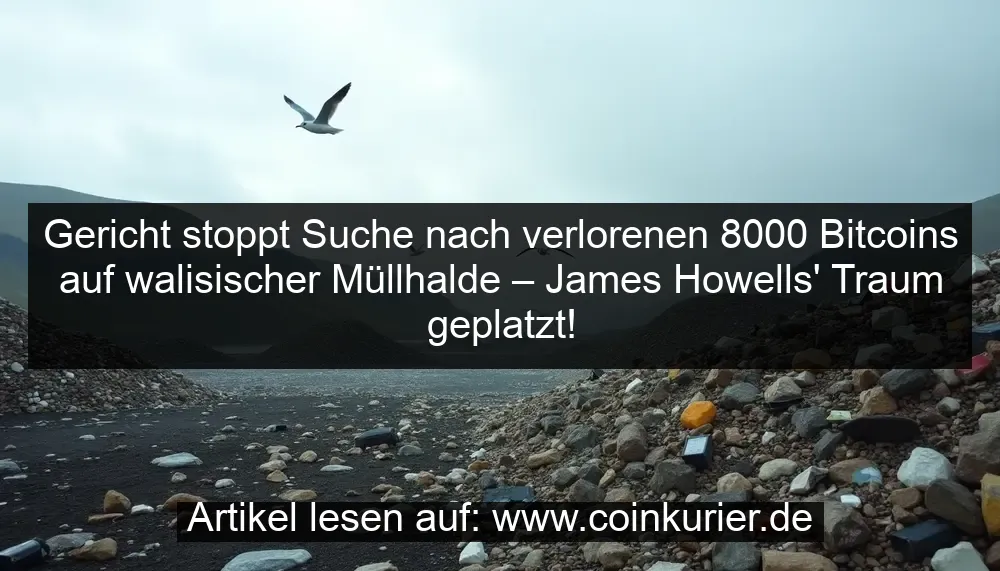 Le tribunal arrête la recherche de 8 000 Bitcoins perdus dans une décharge galloise – le rêve de James Howells brisé ! - La Crypto Monnaie