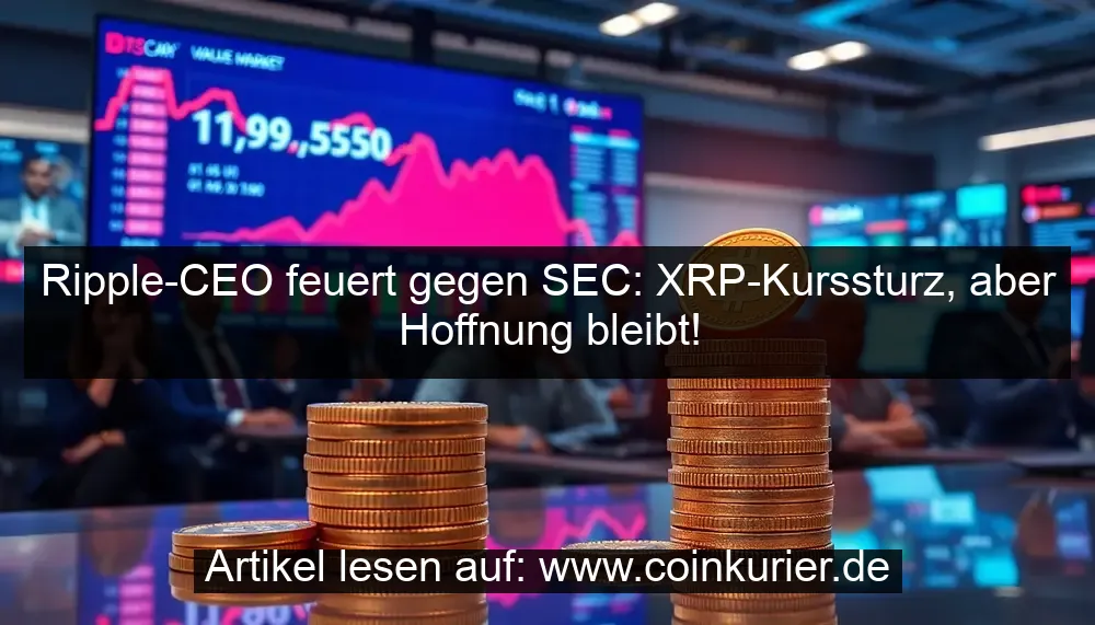 Le PDG de Ripple licencie la SEC : le prix du XRP plonge, mais l'espoir demeure ! - La Crypto Monnaie